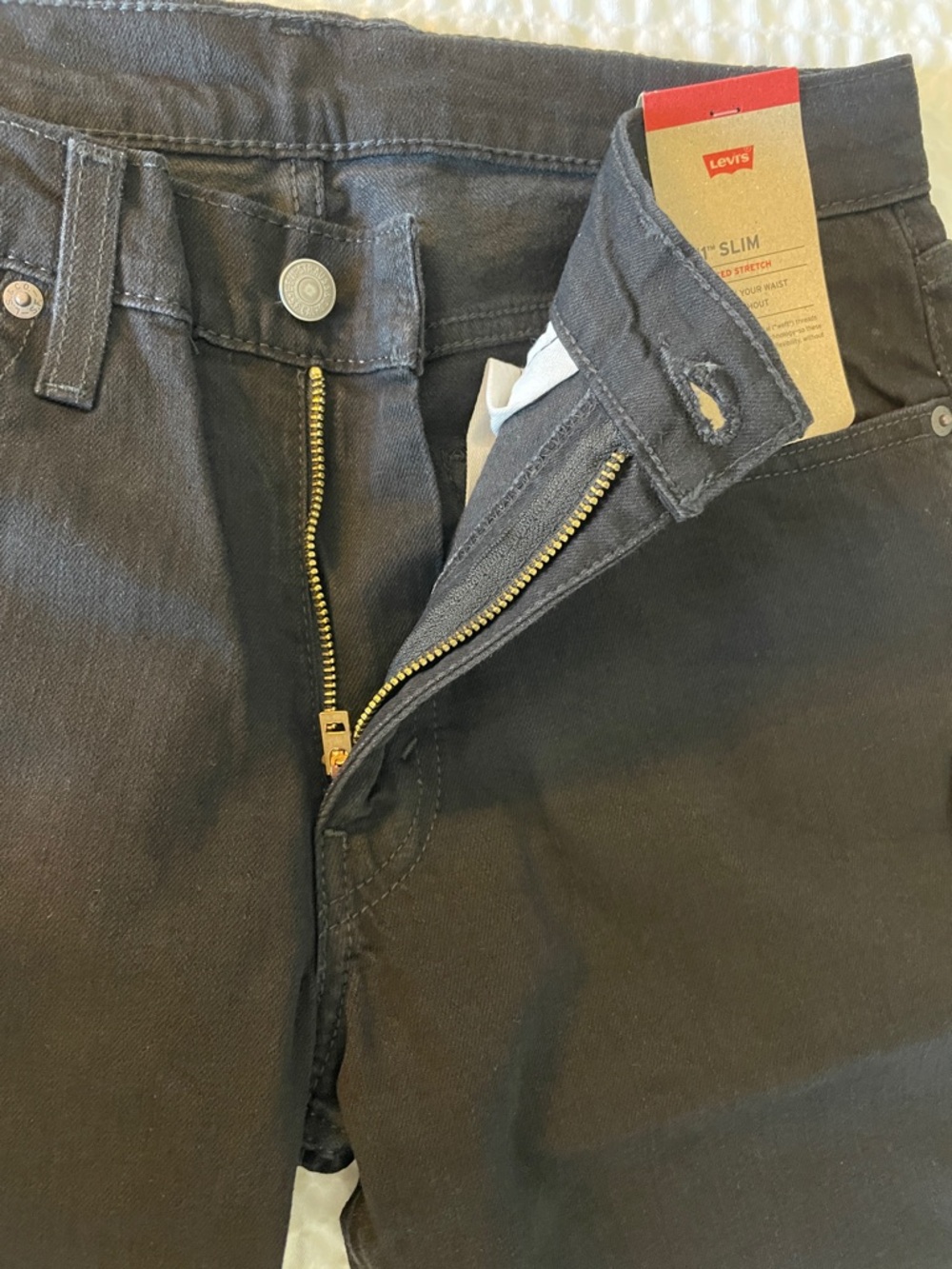 NWT Levi's 511 32x30 Men's Black Slim Jeans - Picture 3 of 4